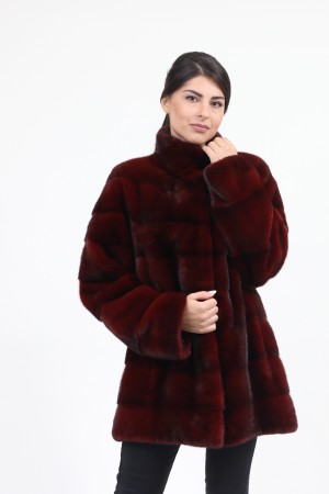 Burgundy 2024 shaggy coat